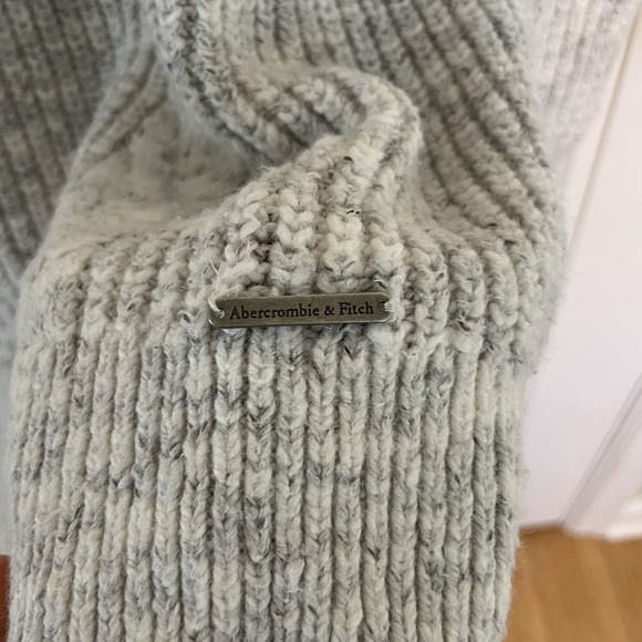 Abercrombie & Fitch Y2K Soft Cable Knit Turtleneck Vintage Sweater Size M - Picture 3 of 5
